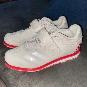 Adidas men’s powerlif 3.1 shoes in scarlet/chalk
